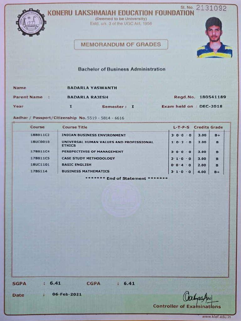 Graduation Marksheets Compressed | PDF | Business | Economies