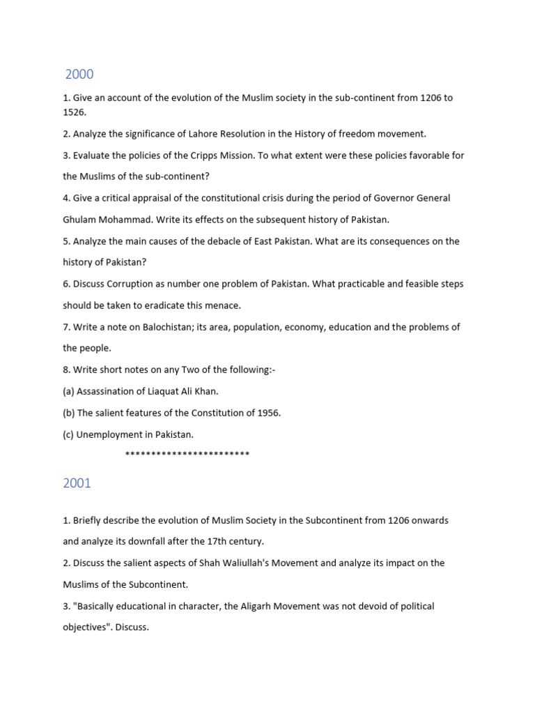 Evolution of Muslim Society in Subcontinent | PDF | Pakistan | Muhammad ...