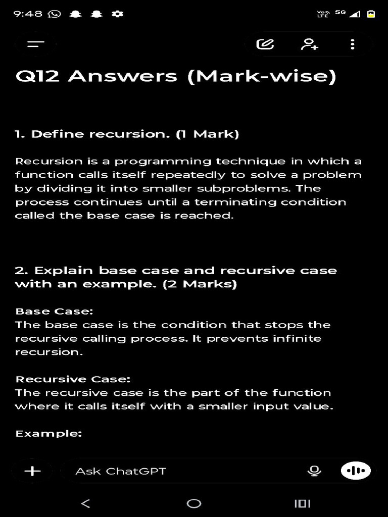 Ds Unit 1 First 5 13 Marks | PDF