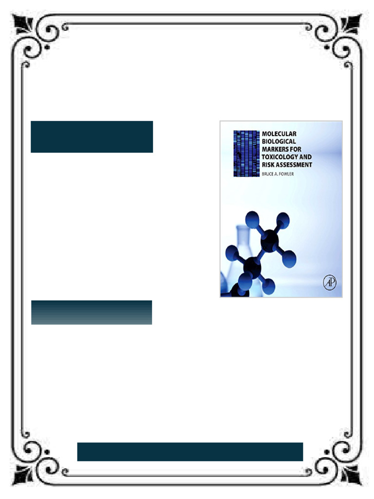 Molecular Biological Markers for Toxicology and Risk Assessment 1st ...