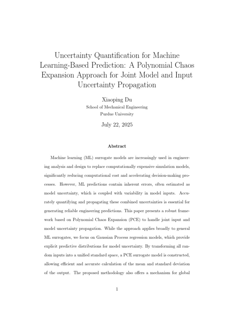Uncertainty Quantification in ML Models | PDF | Sensitivity Analysis ...