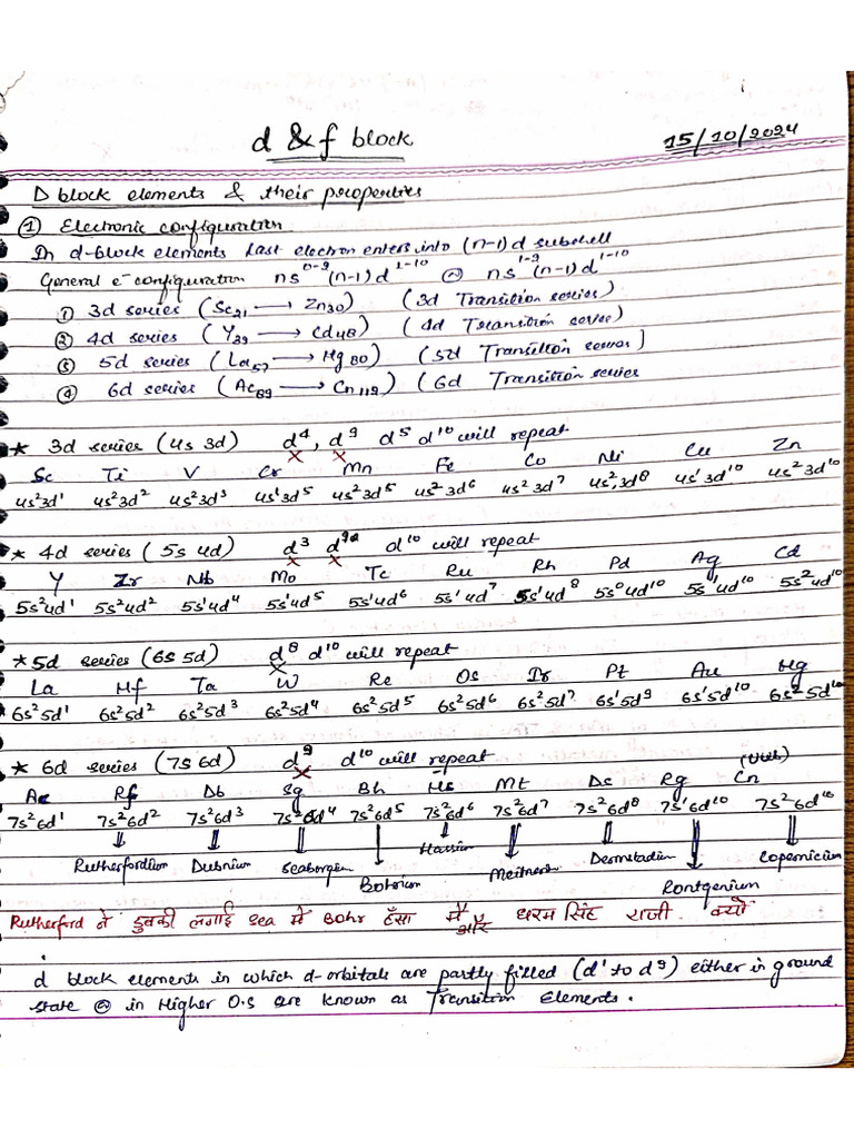 D and F Block | PDF