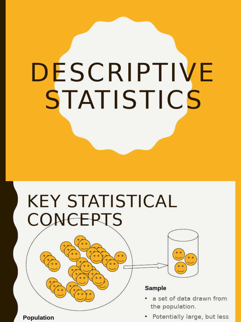 Descriptive Statistics Overview | PDF | Standard Deviation | Mean