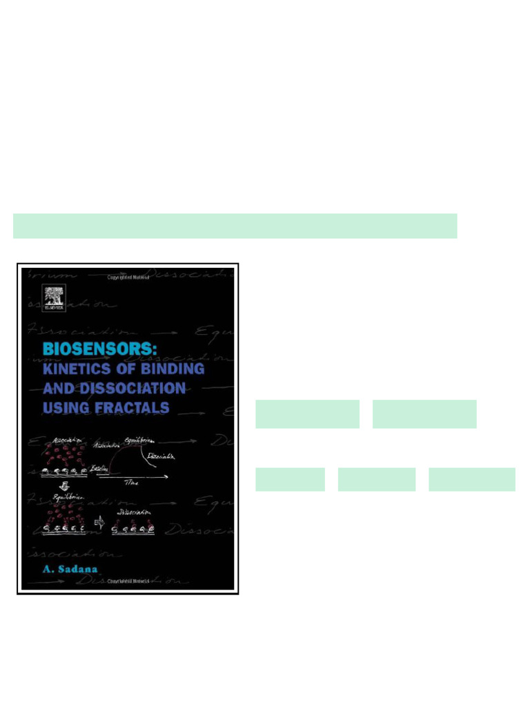(Ebook) Biosensors: Kinetics of Binding and Dissociation Using Fractals ...