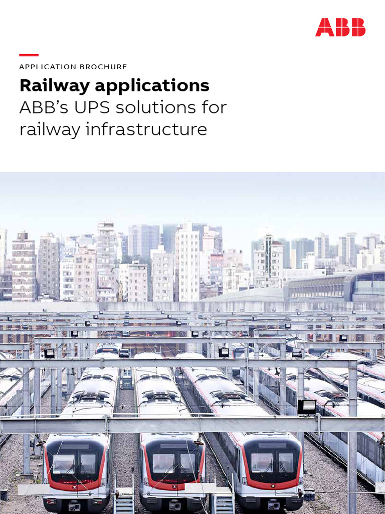 ABB UPS Solutions for Railway Power | PDF | Rail Transport | Power Supply