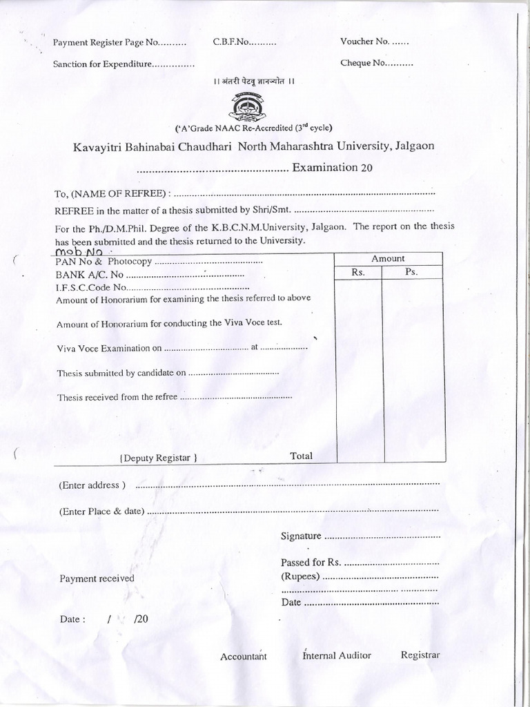 Remuneration Form | PDF
