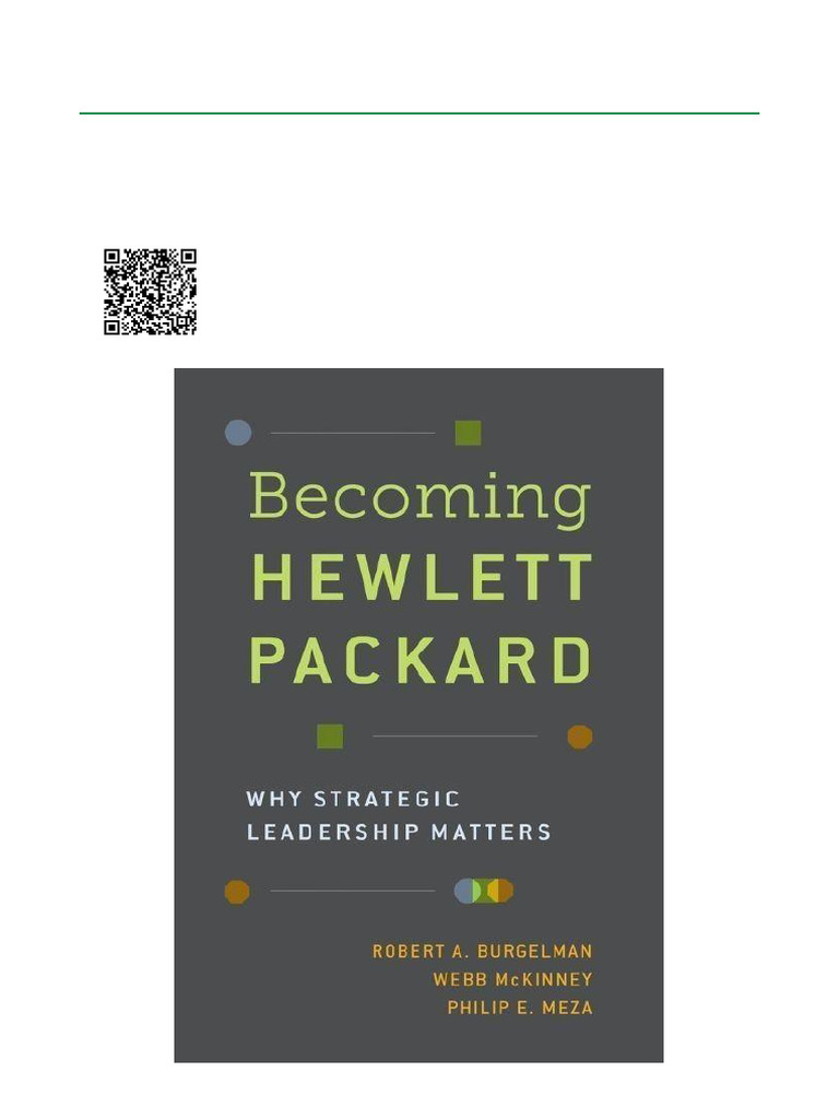 Strategic Leadership at Hewlett Packard | PDF | Hewlett Packard ...