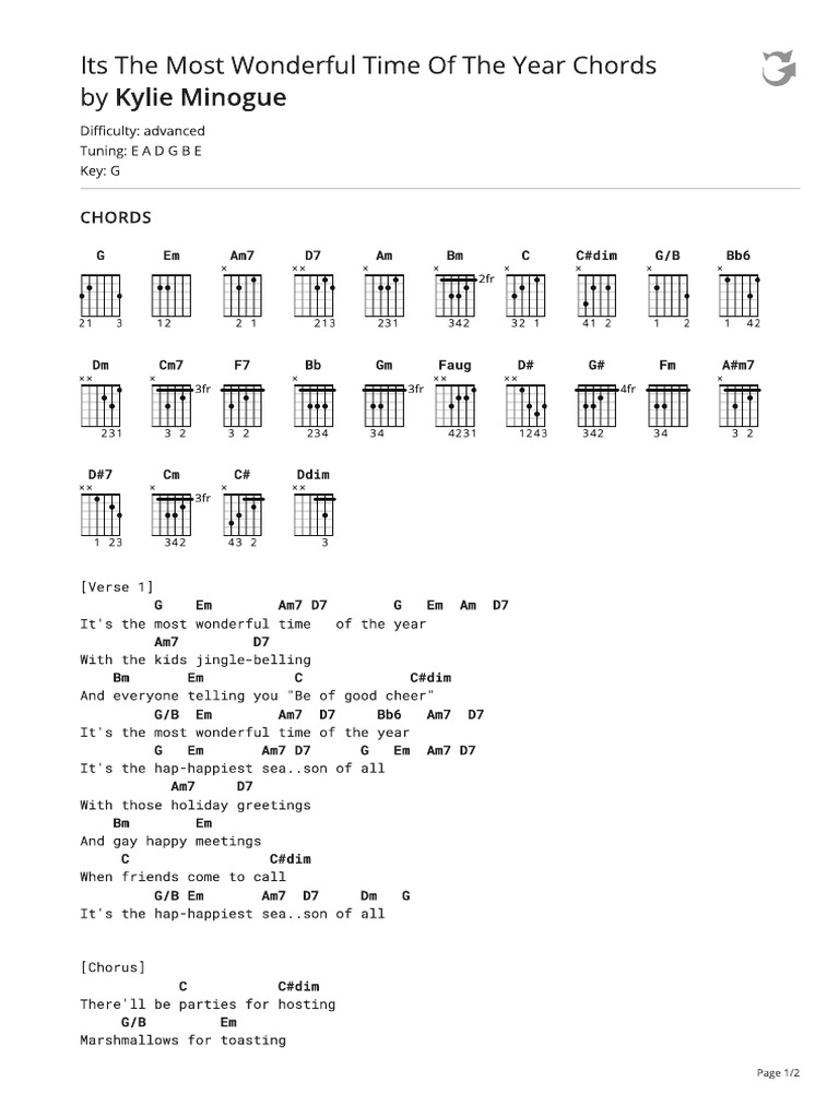 Christmas Carols Chords 2025 PDF