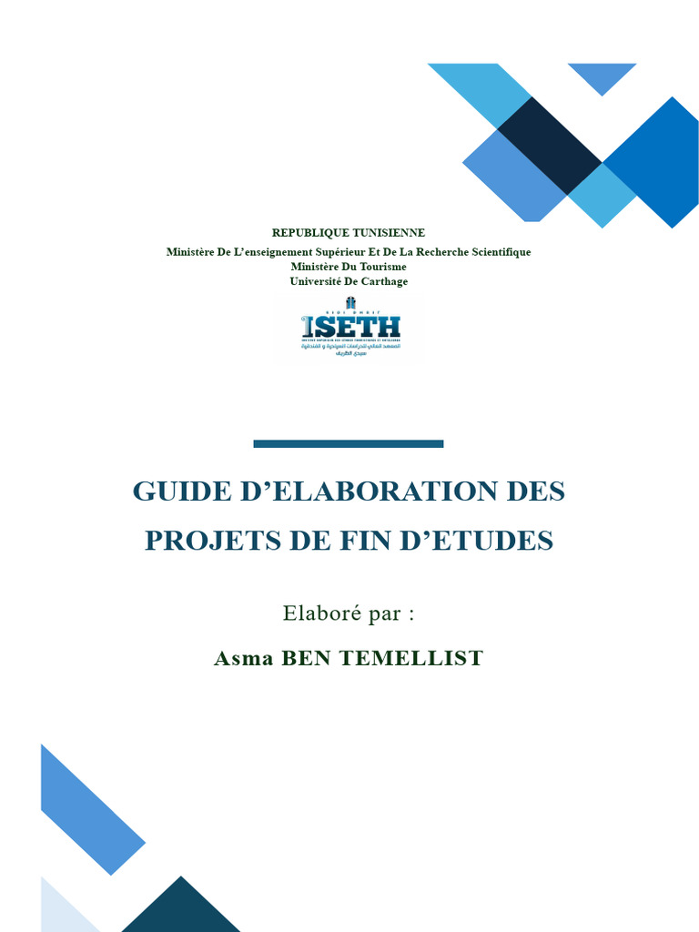 Guide de rédaction des PFE universitaires | PDF | Plan d'affaires ...