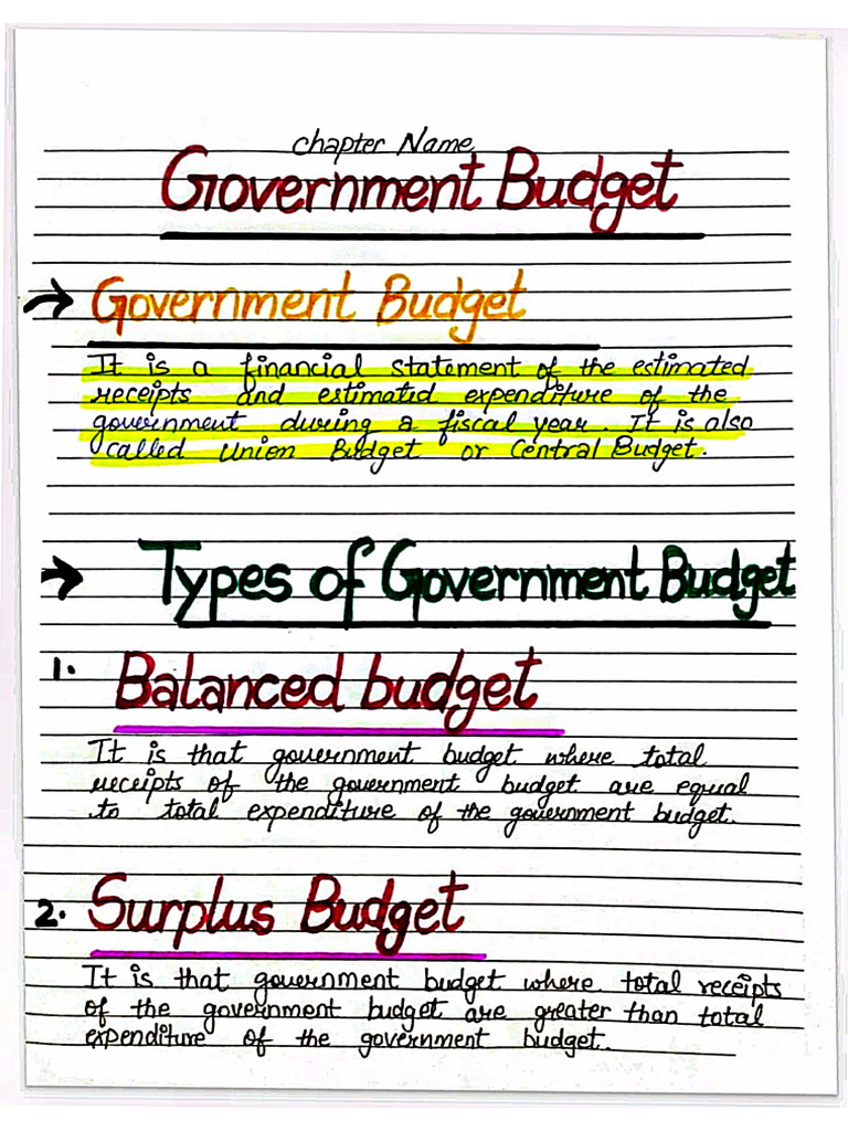 Government Budget | PDF