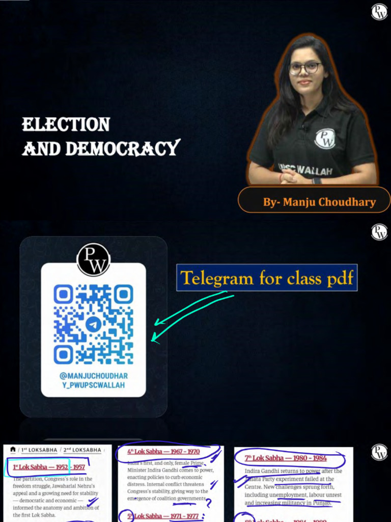 4.election and Representation - Indian Polity - Class Notes | PDF