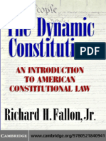 Cambridge University Press The Dynamic Constitution An Introduction To American Constitutional Law Sep 2004