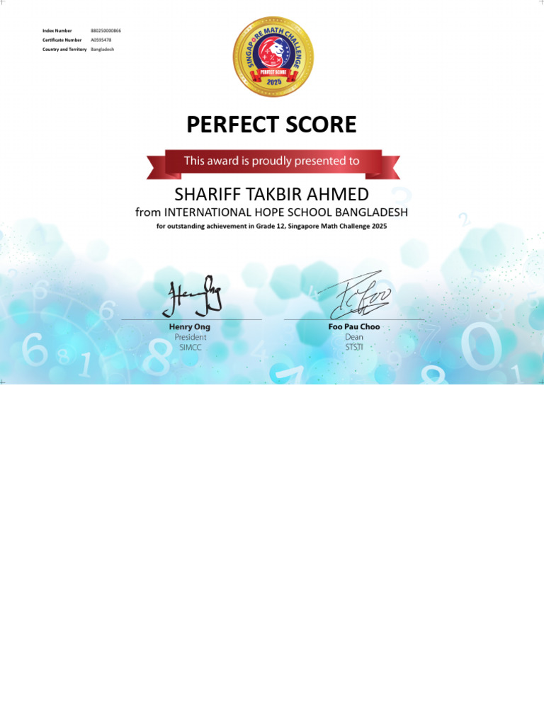 Par Fect Score | PDF