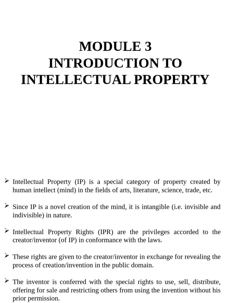 Understanding Intellectual Property Basics | PDF | Patent | Patent ...