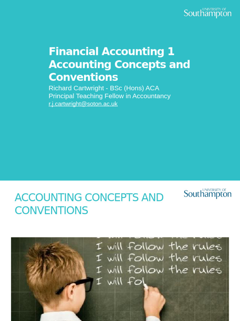 Key Accounting Concepts Explained | PDF | Going Concern | Valuation ...