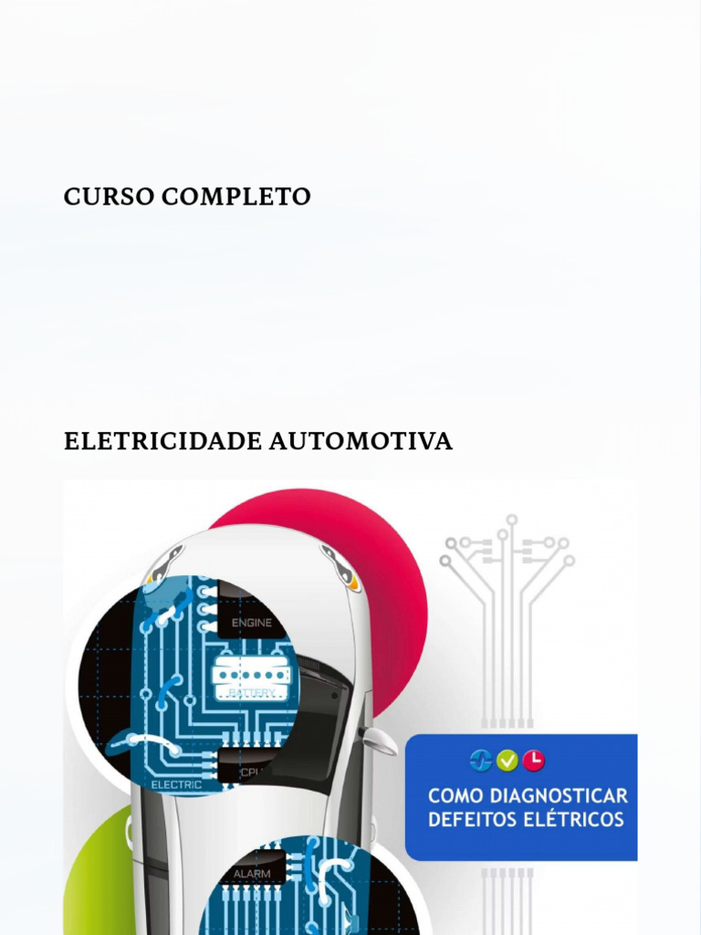Curso de Eletricidade Automotiva Completo | PDF | Injeção eletrônica ...