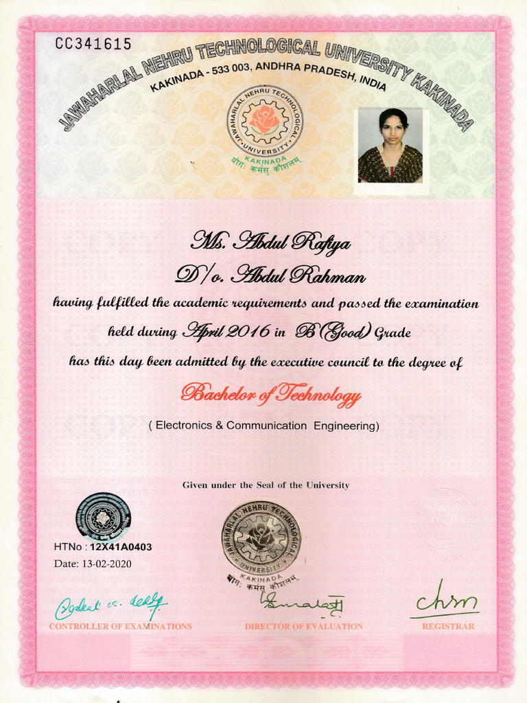University Academic Document 2020 | PDF