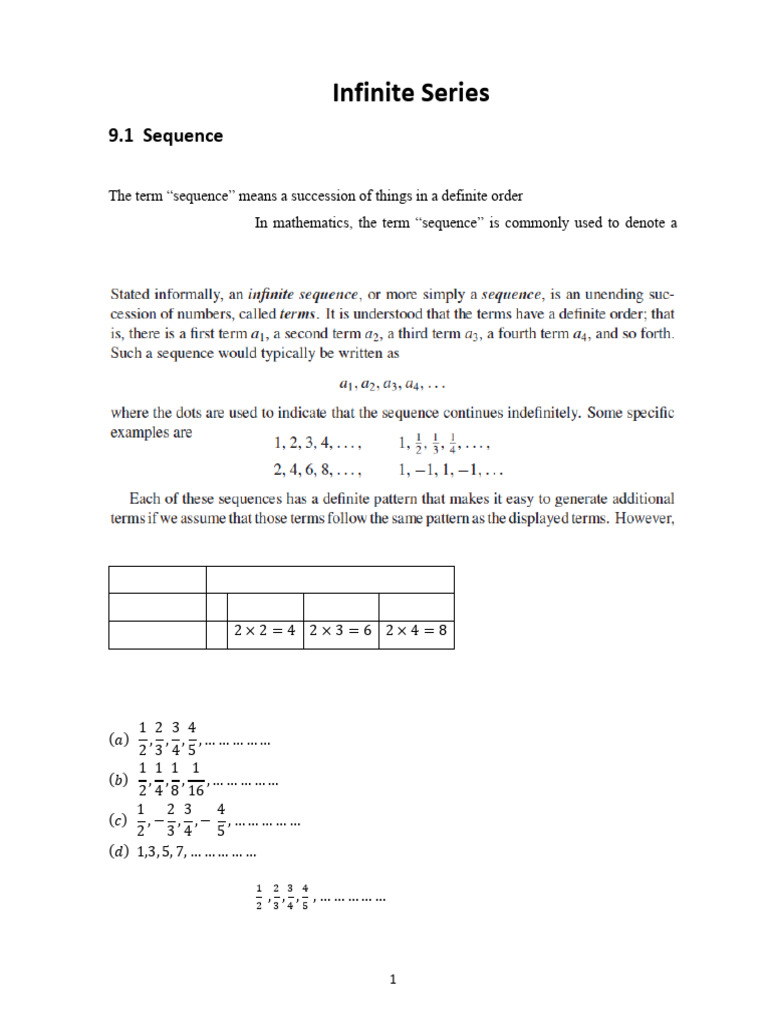 Understanding Sequences and Series | PDF | Limit (Mathematics) | Sequence