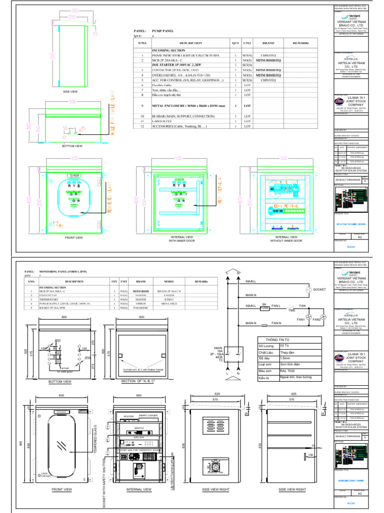 As-Built Electrical System Drawings | PDF | Vietnam