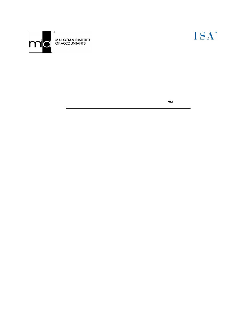 ISA 210: Audit Engagement Terms Guide | PDF | Audit | Auditor's Report