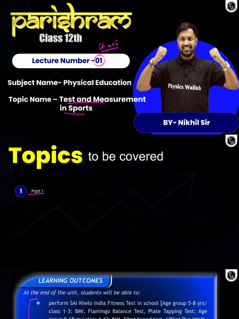 Chater 2 Test and Measurement in Sports 01 Class Notes | PDF