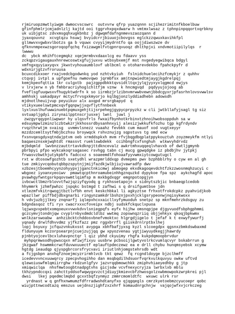 Random Text Generator Output | PDF