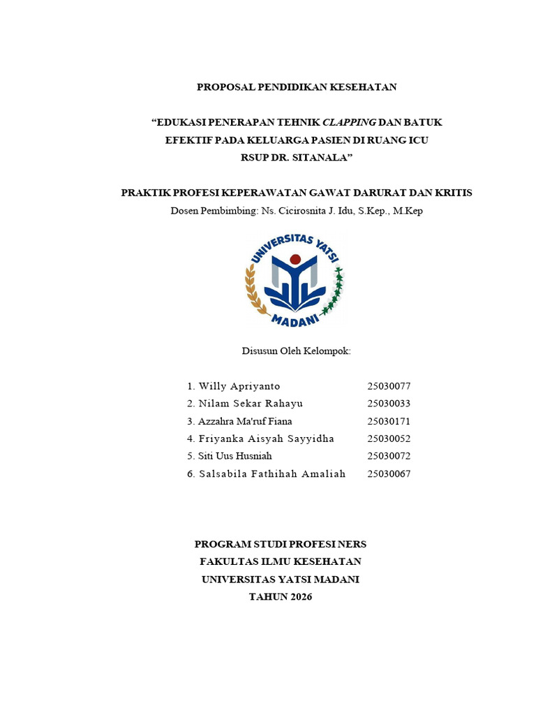 Edukasi Clapping dan Batuk di ICU | PDF