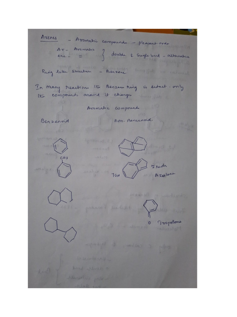 Arenes Notes | PDF