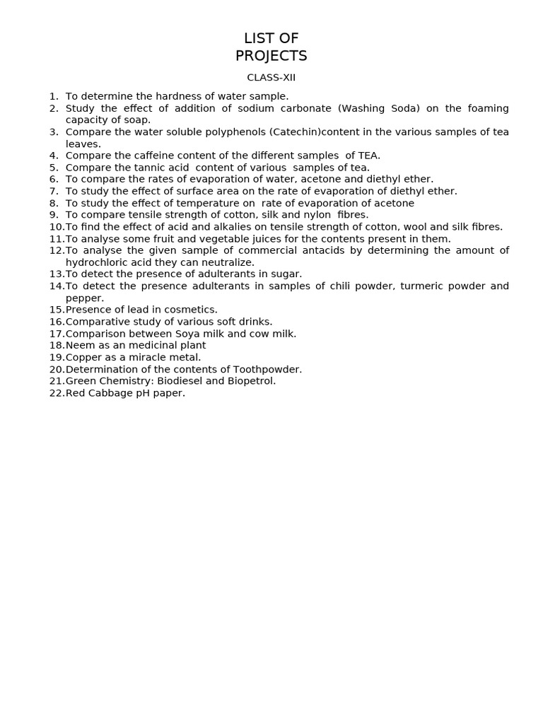 List of Project | PDF