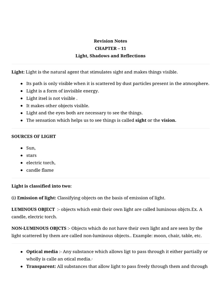Understanding Light and Shadows | PDF | Light | Eclipse