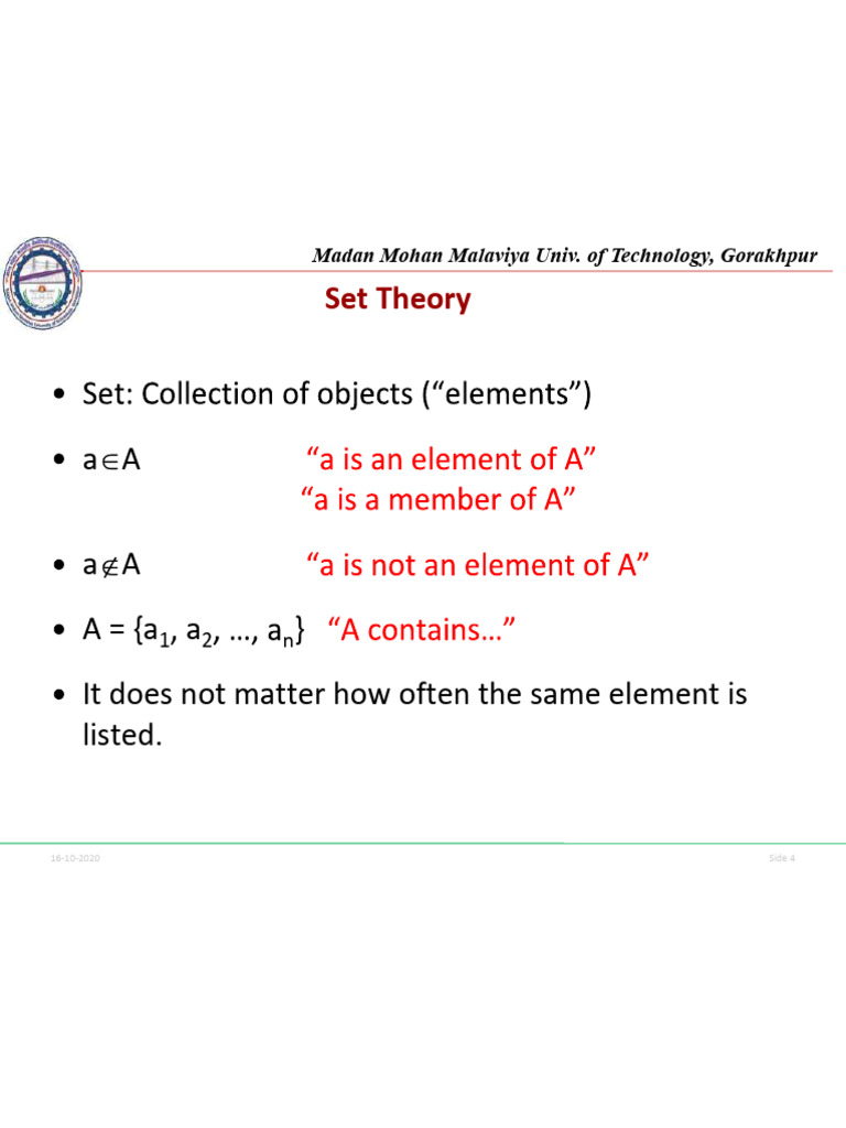 Set Theory Concepts and Operations | PDF | Function (Mathematics) | Set ...