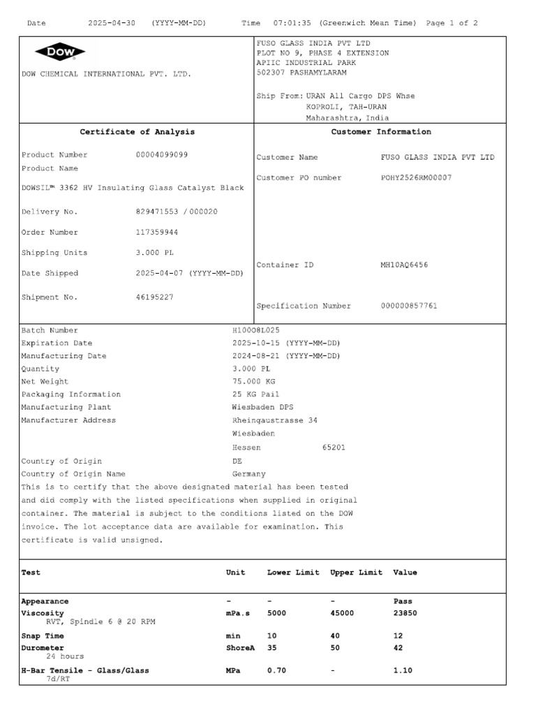 Fuso COA 2 | PDF