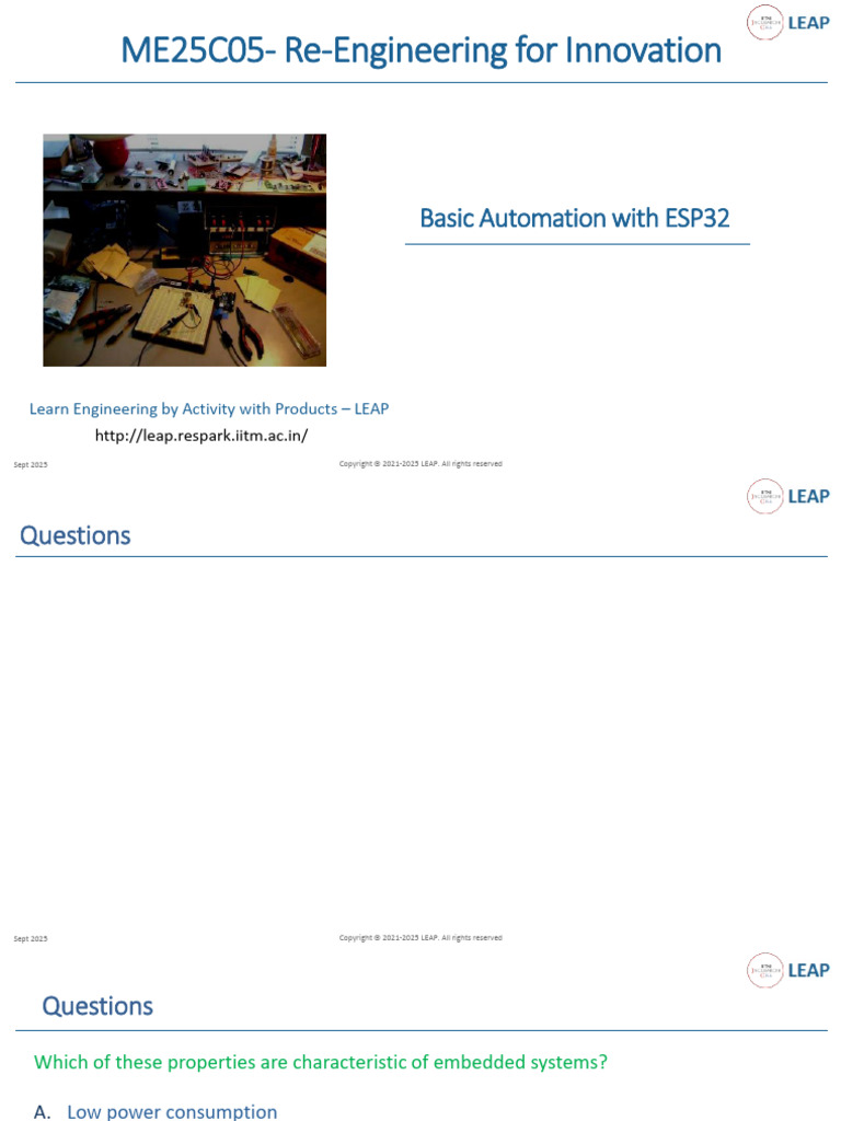 ESP32 Automation Basics and Activities | PDF | Arduino | Embedded System