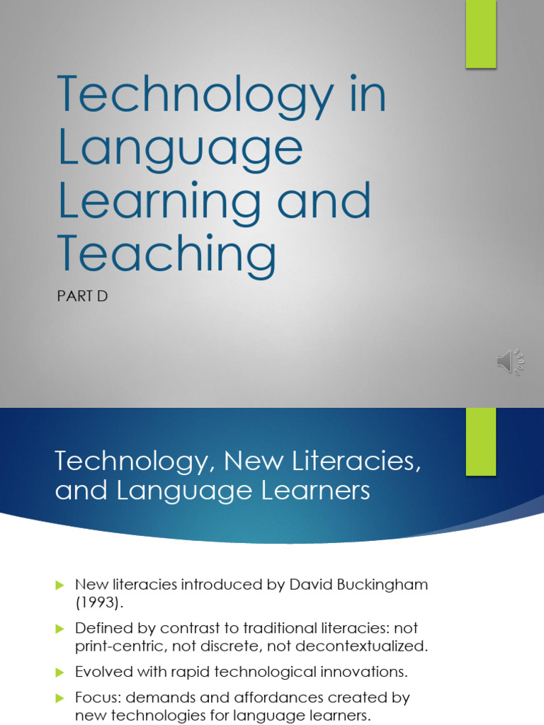 New Literacies in Language Learning | PDF