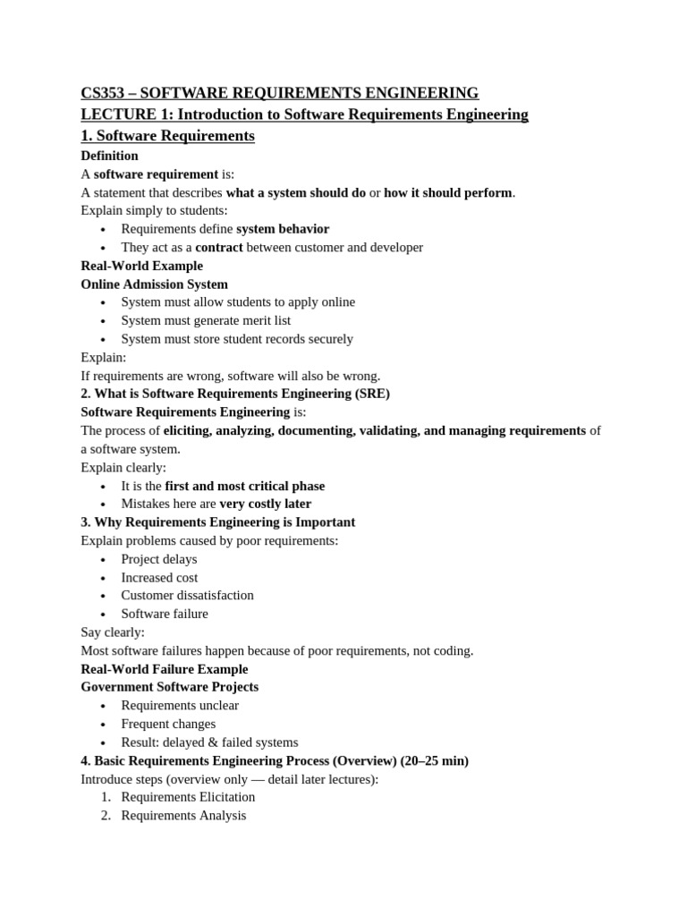 Lecture No 1 | PDF