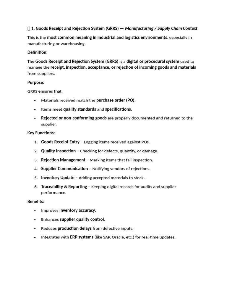 Session 8 GRRS System | PDF