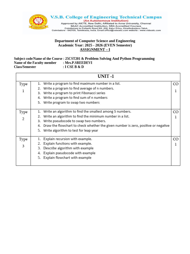 Assignment New | PDF | Algorithms | Numbers