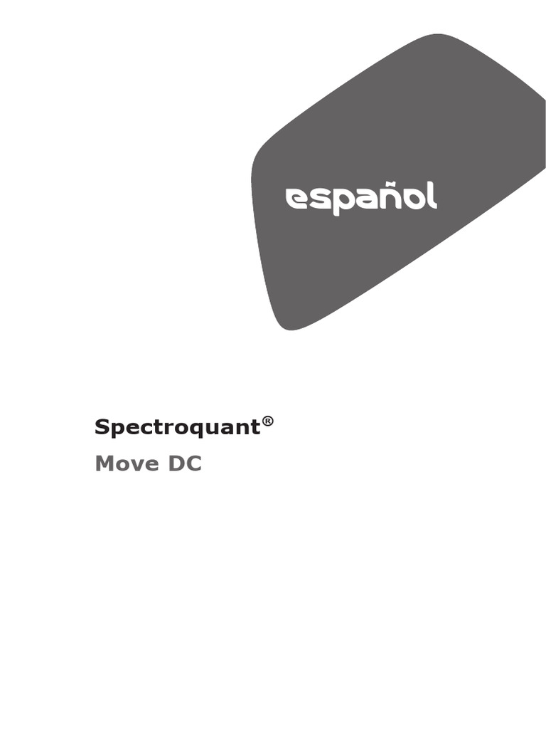 Guía de uso del colorímetro Spectroquant® Move DC | PDF | Óptica | Residuos