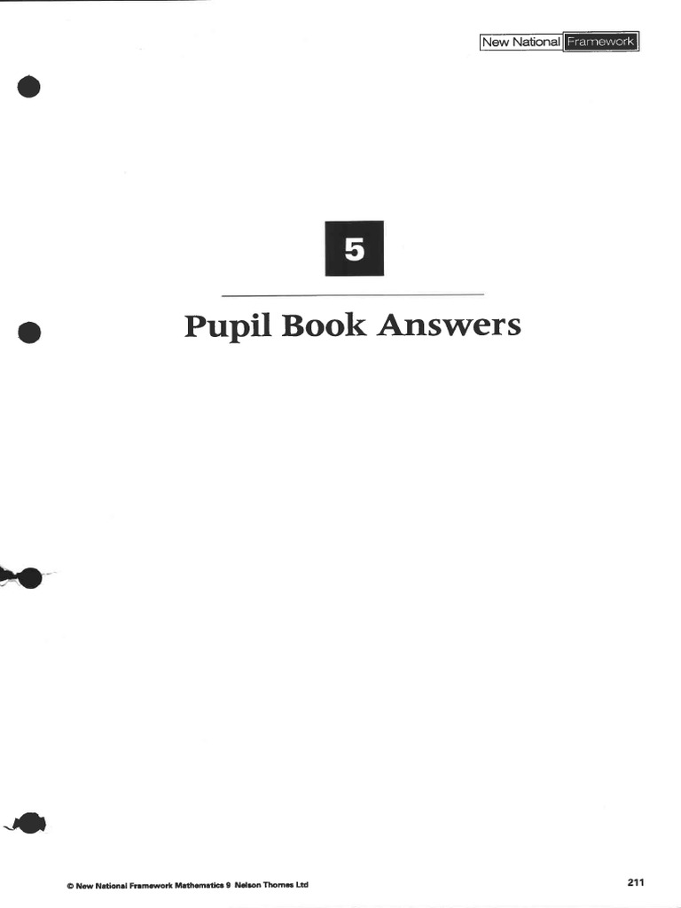 Year 9 Answers | PDF