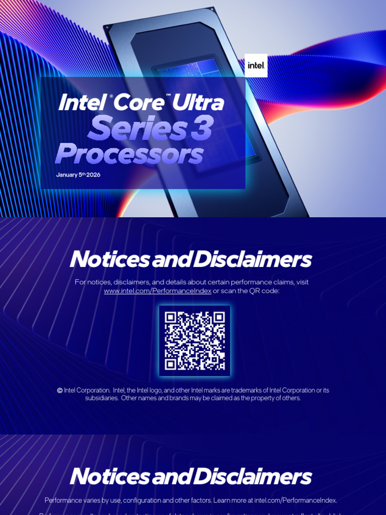 Intel Core Ultra Series 3 Overview | PDF | Computer Hardware | Computer ...