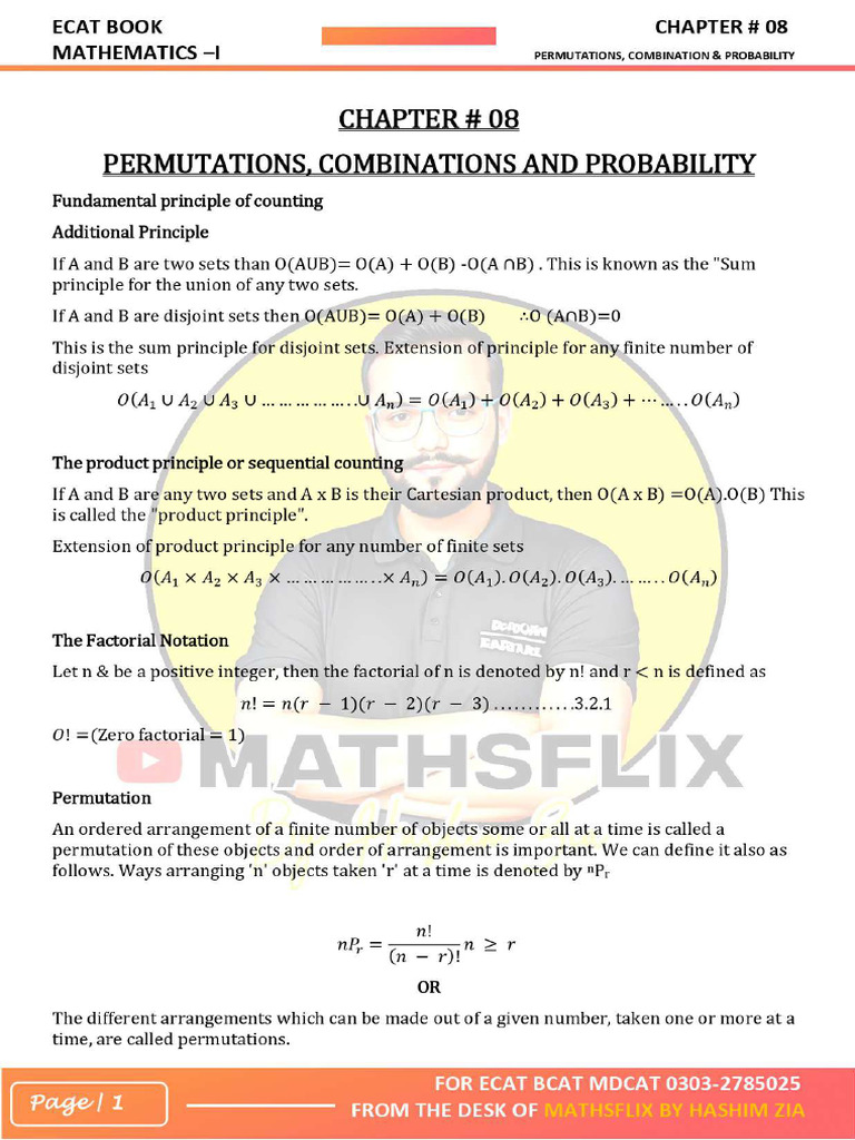 Permutation Combination Probability JPEG | PDF