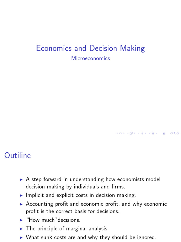 Decision Making | PDF | Opportunity Cost | Present Value