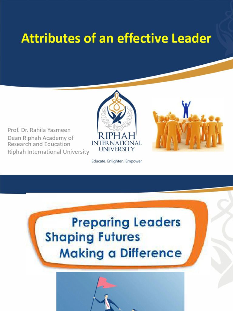 Key Attributes of Effective Leaders | PDF | Leadership | Behavioural ...