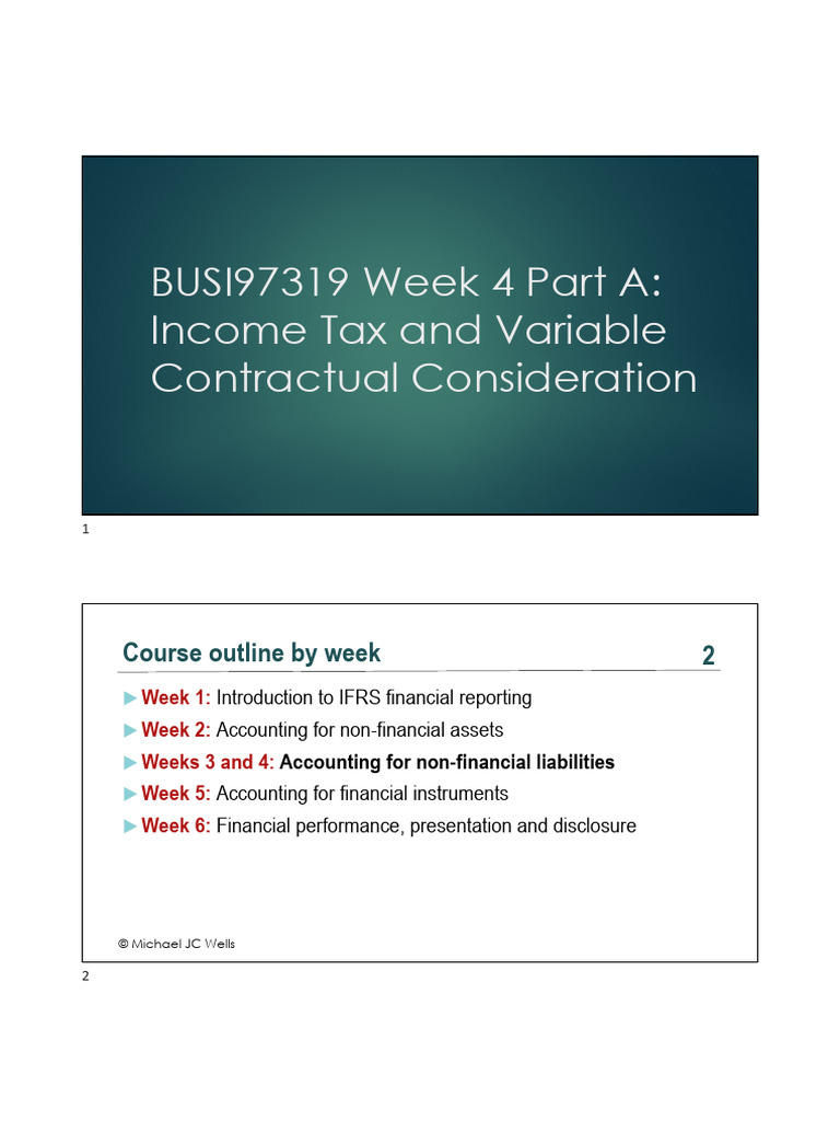 Income Tax and Variable Contracts Overview | PDF | Deferred Tax ...