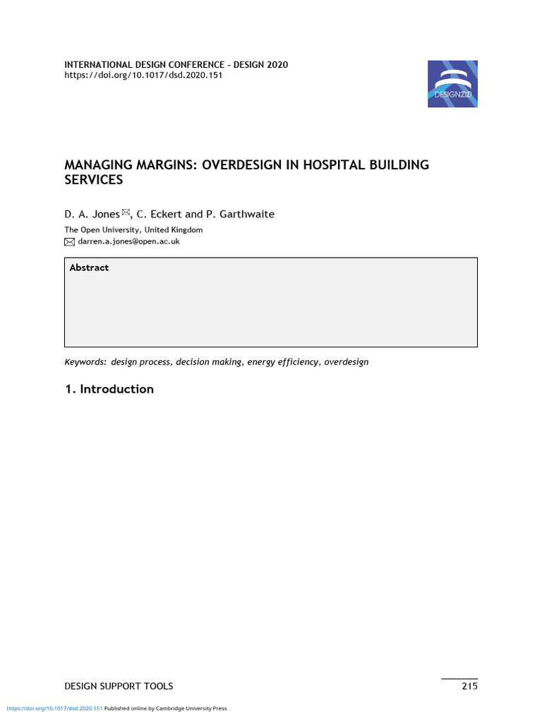 Managing Overdesign in Hospital Systems | PDF | Cogeneration | Radiator