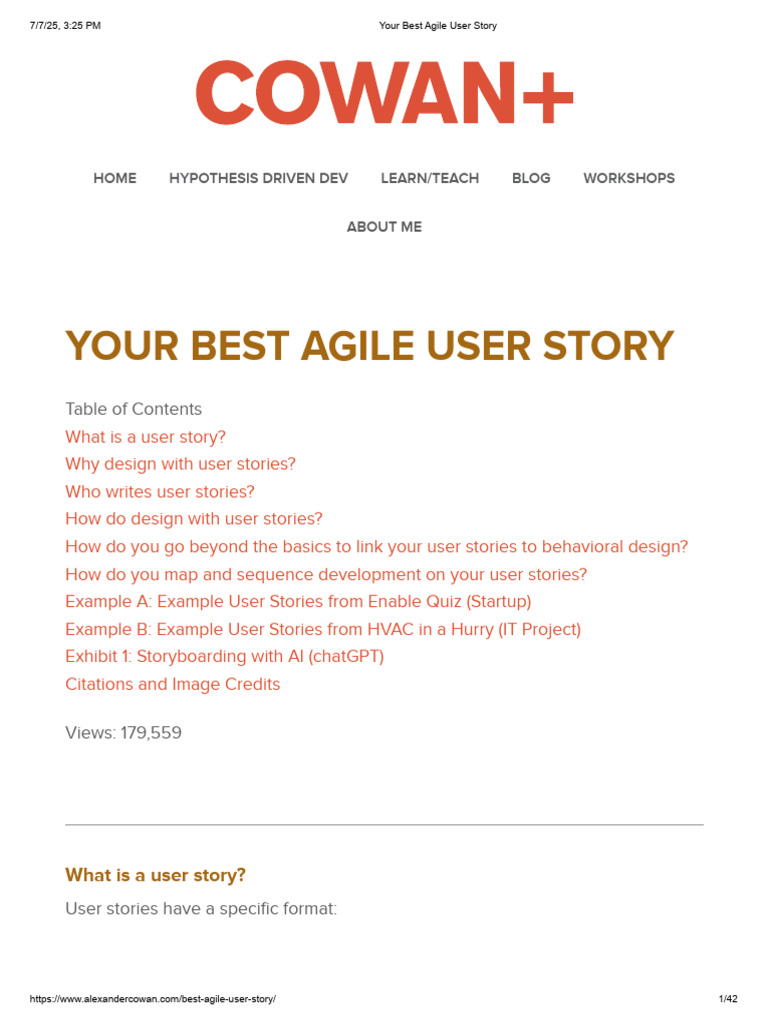 Crafting Effective Agile User Stories | PDF | Usability | Agile ...