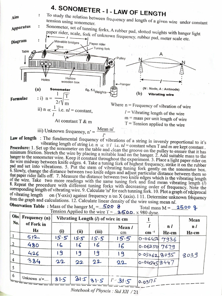 12 TH Physics Journal 1 | PDF