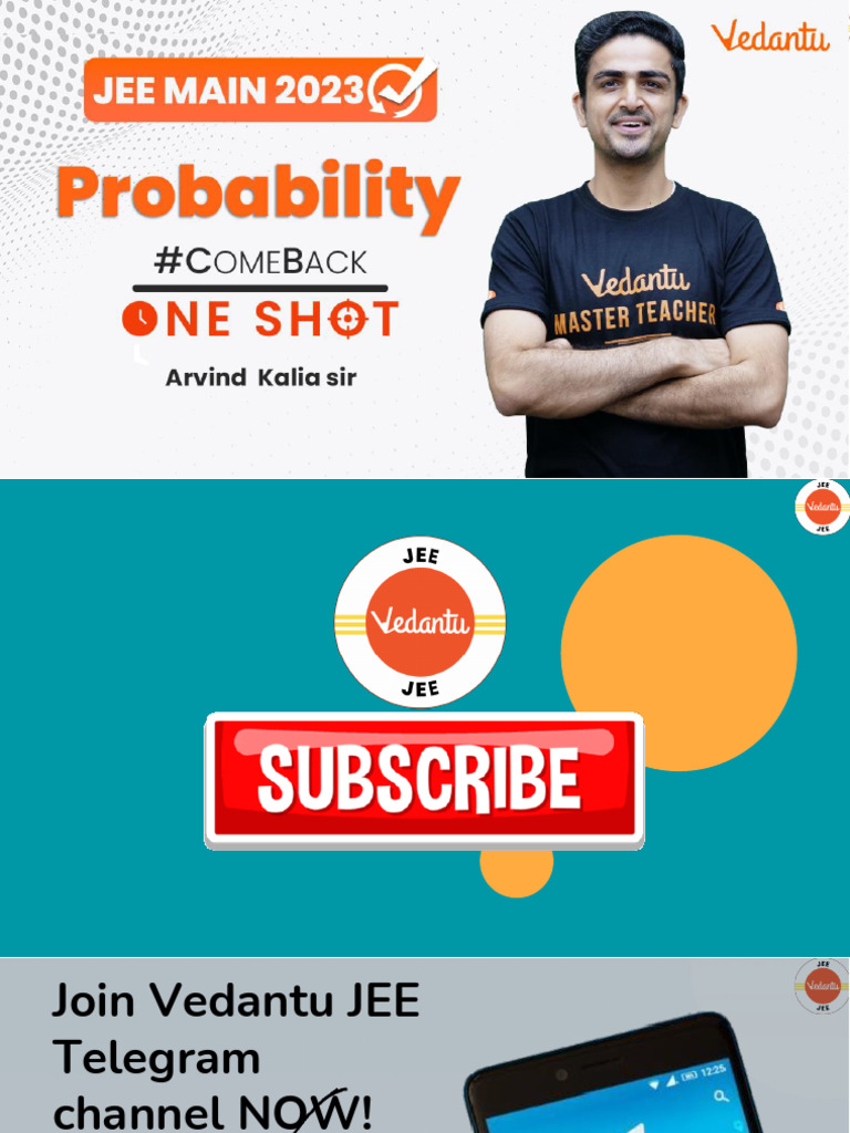 JEE Probability Problems and Solutions | PDF | Probability Distribution ...