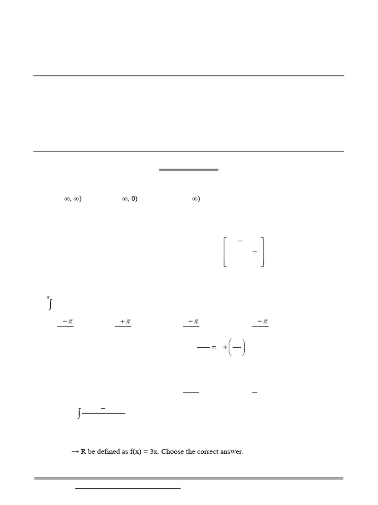 Maths Class Xii Sample Paper Test 14 For Board Exam 2025 QP | PDF ...