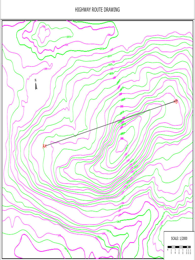 Highway Route Drawing with Scale | PDF